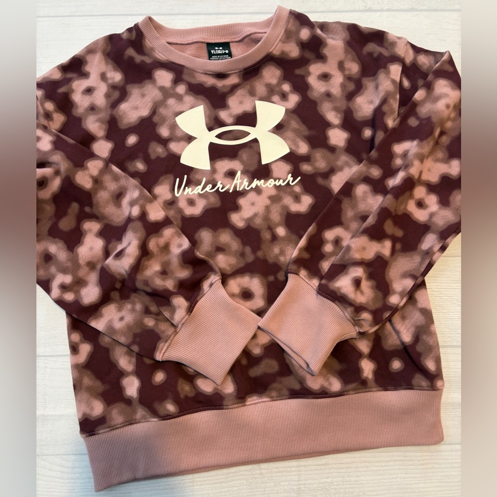 Under Armour Mauve and Beige Sweatshirt
